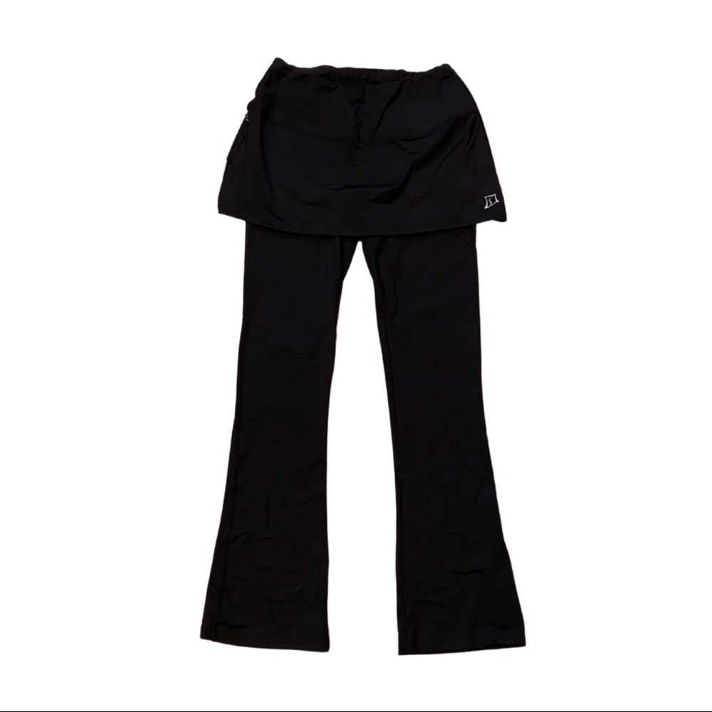 Women’s SkirtSports Skirted Bootcut Leggings Black Medium